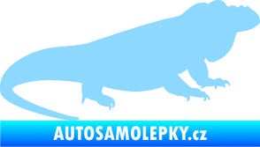 Samolepka Leguán 001 pravá světle modrá