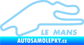 Samolepka Okruh Le Mans světle modrá
