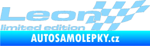 Samolepka Leon limited edition pravá světle modrá