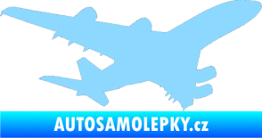 Samolepka Letadlo 002 pravá světle modrá