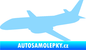 Samolepka Letadlo 004 levá světle modrá