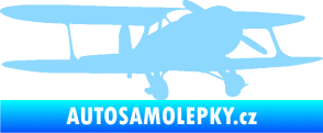 Samolepka Letadlo 006 pravá světle modrá