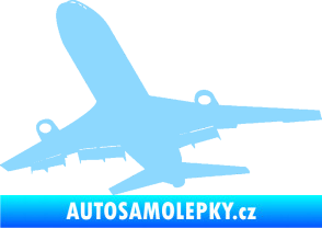 Samolepka Letadlo 007 levá světle modrá