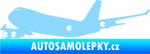Samolepka Letadlo 012 levá světle modrá