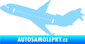 Samolepka Letadlo 013 levá světle modrá