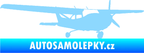 Samolepka Letadlo 014 pravá světle modrá
