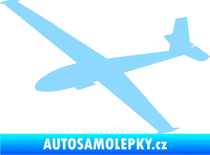 Samolepka Letadlo 025 levá kluzák světle modrá