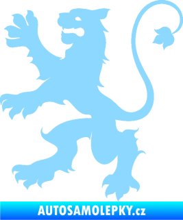 Samolepka Lev heraldika 002 levá světle modrá