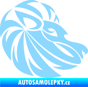 Samolepka Lev zvěrokruh 003 pravá světle modrá