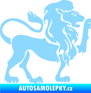 Samolepka Lev zvěrokruh 005 pravá světle modrá