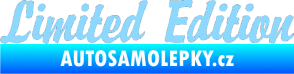 Samolepka Limited edition 002 světle modrá