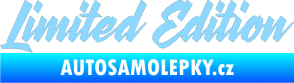 Samolepka Limited edition 003 světle modrá