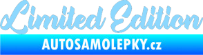 Samolepka Limited edition 006 světle modrá