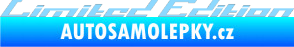 Samolepka Limited edition 009 světle modrá