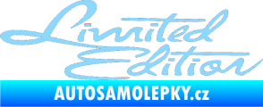 Samolepka Limited edition old světle modrá