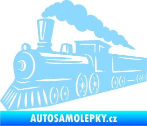 Samolepka Lokomotiva 003 levá světle modrá