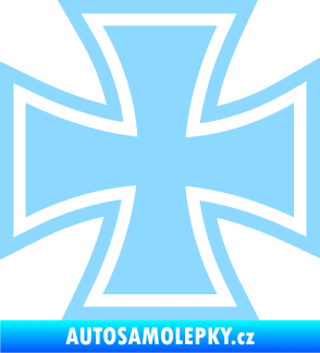 Samolepka Maltézský kříž 001 světle modrá