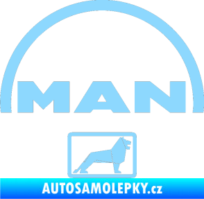 Samolepka MAN - Truck světle modrá