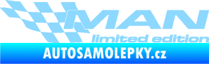 Samolepka MAN limited edition levá světle modrá
