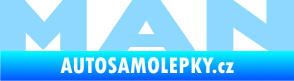 Samolepka MAN nápis světle modrá