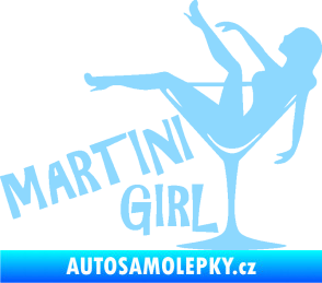 Samolepka Martini girl světle modrá
