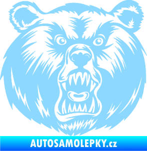 Samolepka Medvěd 005 pravá světle modrá