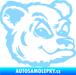 Samolepka Medvěd 011 pravá hlava světle modrá