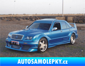 Samolepka Mercedes 190 - přední světle modrá