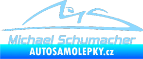 Samolepka Michael Schumacher 002 světle modrá
