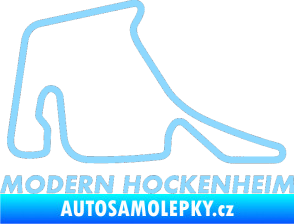 Samolepka Okruh Modern Hockenheim světle modrá