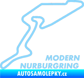Samolepka Okruh Modern Nurburgring světle modrá