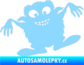 Samolepka Monstrum 001 levá světle modrá