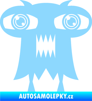 Samolepka Monstrum 003 pravá světle modrá