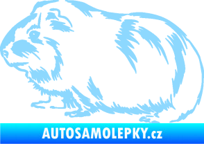 Samolepka Morče 002 levá světle modrá
