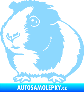 Samolepka Morče 003 levá světle modrá