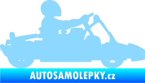 Samolepka Motokára 001 pravá světle modrá