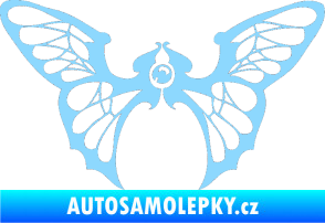 Samolepka Motýl 001 pravá světle modrá