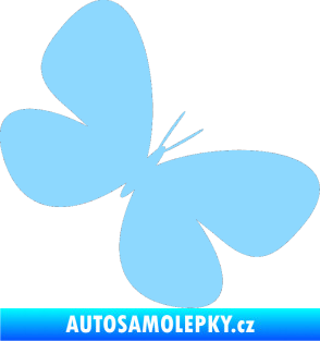 Samolepka Motýl 005 pravá světle modrá