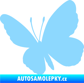 Samolepka Motýl 009 levá světle modrá