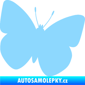 Samolepka Motýl 011 pravá světle modrá