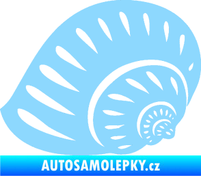 Samolepka Mušle 004 levá ulita světle modrá