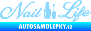 Samolepka Nail life světle modrá