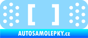 Samolepka Náplast 003 světle modrá