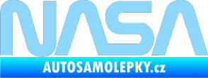 Samolepka NASA nápis světle modrá