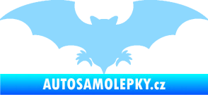 Samolepka Netopýr 007 světle modrá