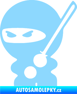 Samolepka Ninja baby 001 levá světle modrá