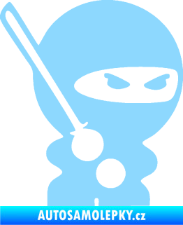 Samolepka Ninja baby 001 pravá světle modrá