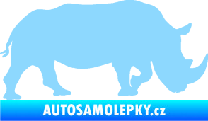 Samolepka Nosorožec 002 pravá světle modrá