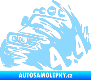 Samolepka Off Road 002 levá 4x4 světle modrá