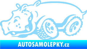 Samolepka Off Road 006 levá hroch světle modrá